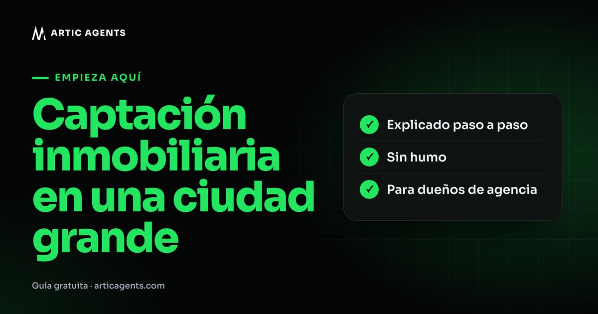 Portada: Captación inmobiliaria en una ciudad grande